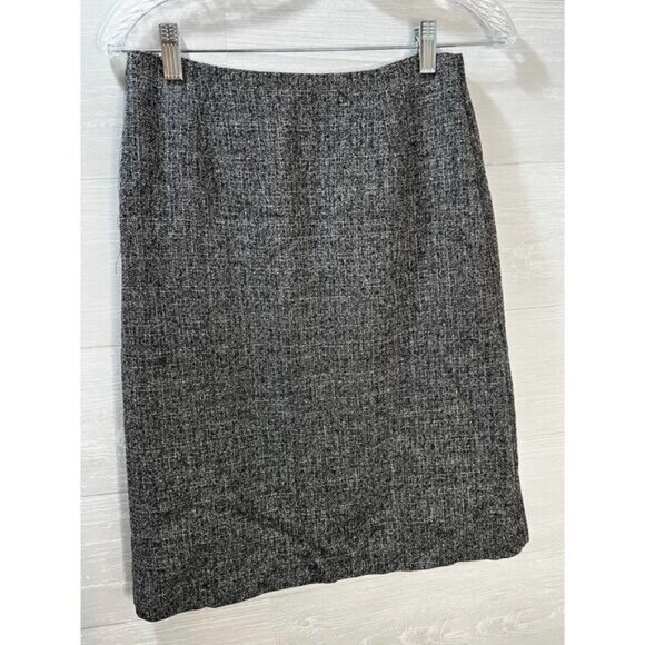 Hillard & Hanson Midi‎ Skirt Black Gray Size 4 - Picture 3 of 5